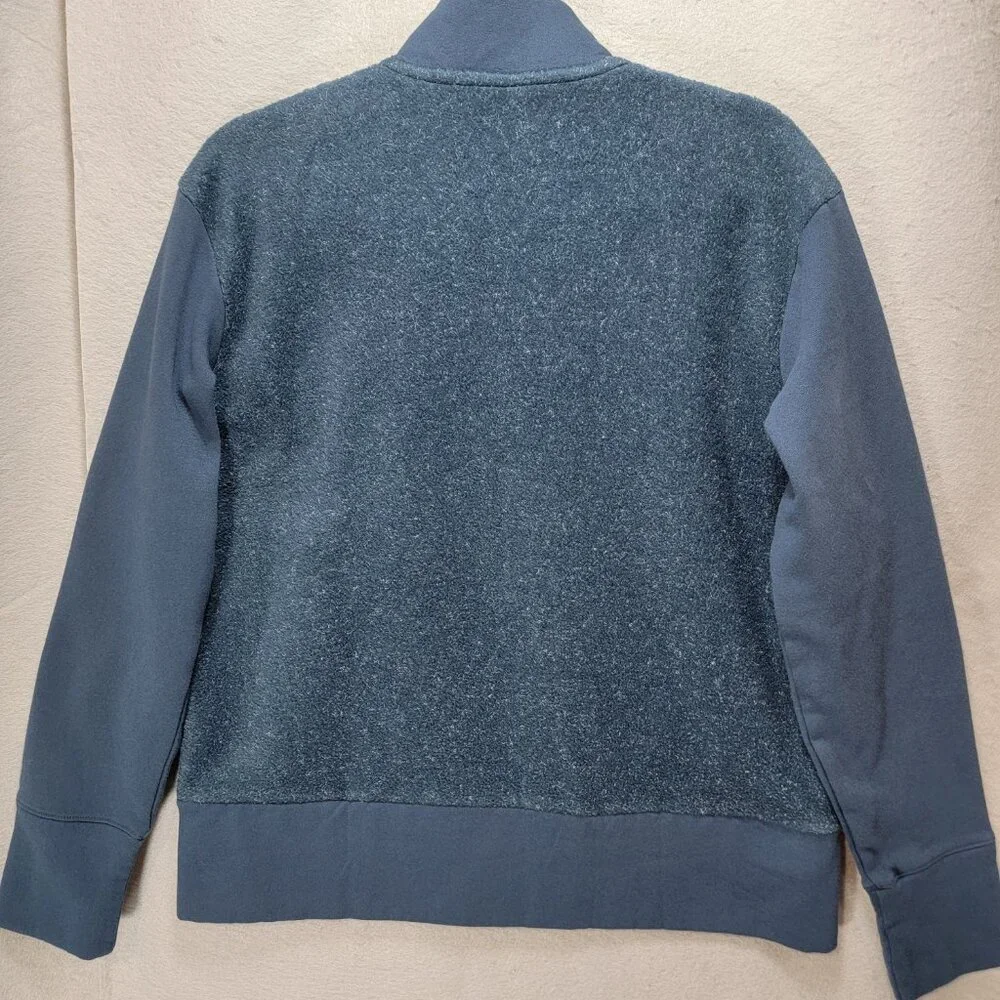 Adidas Fleece Jacket Womens M Blue Golf Full Zip Casual Sporty‎ Logo Long Sleeve